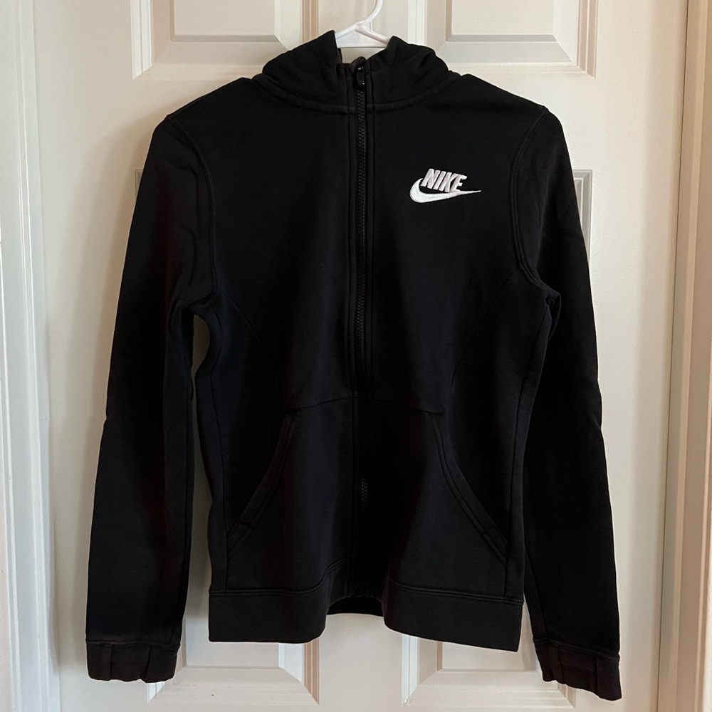Nike Black and White Sporty Hoodie